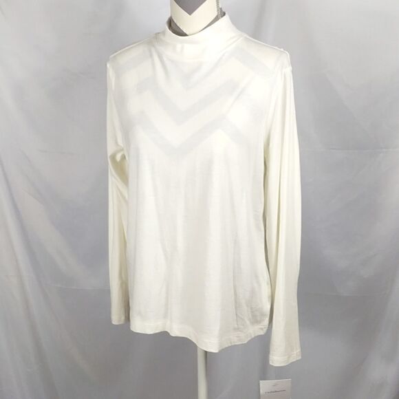Croft & Barrow White Turtleneck - Picture 8 of 8